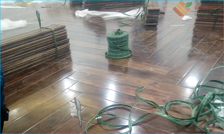 công trình sàn gỗ tại huyện củ chi của sàn gỗ an pha