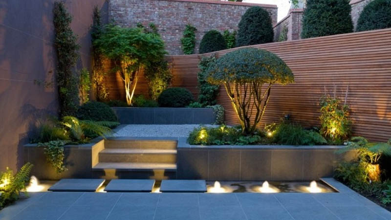 Tự do sáng tạo với đèn led trong thiết kế khu vườn và ngoại thất