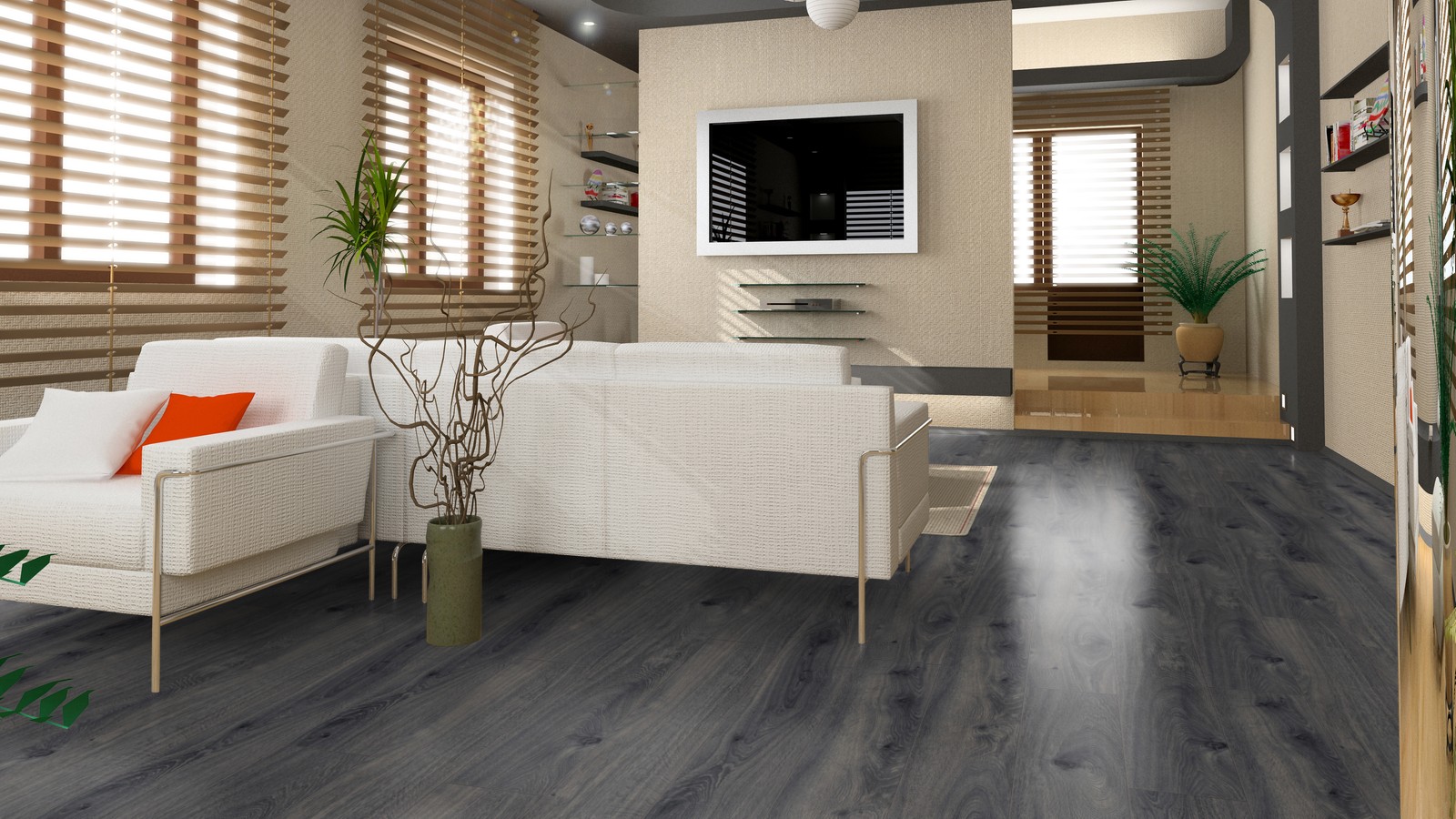 Các mẫu nhà đẹp dùng sàn gỗ Kronotex được thi công bởi Công ty An Pha