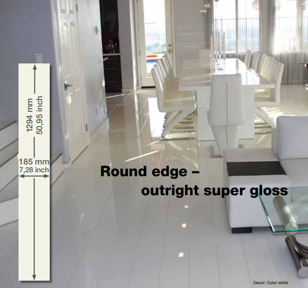 Bộ sưu tập sàn gỗ Super Gloss Dòng Round Edge thuộc thương hiệu Elesgo
