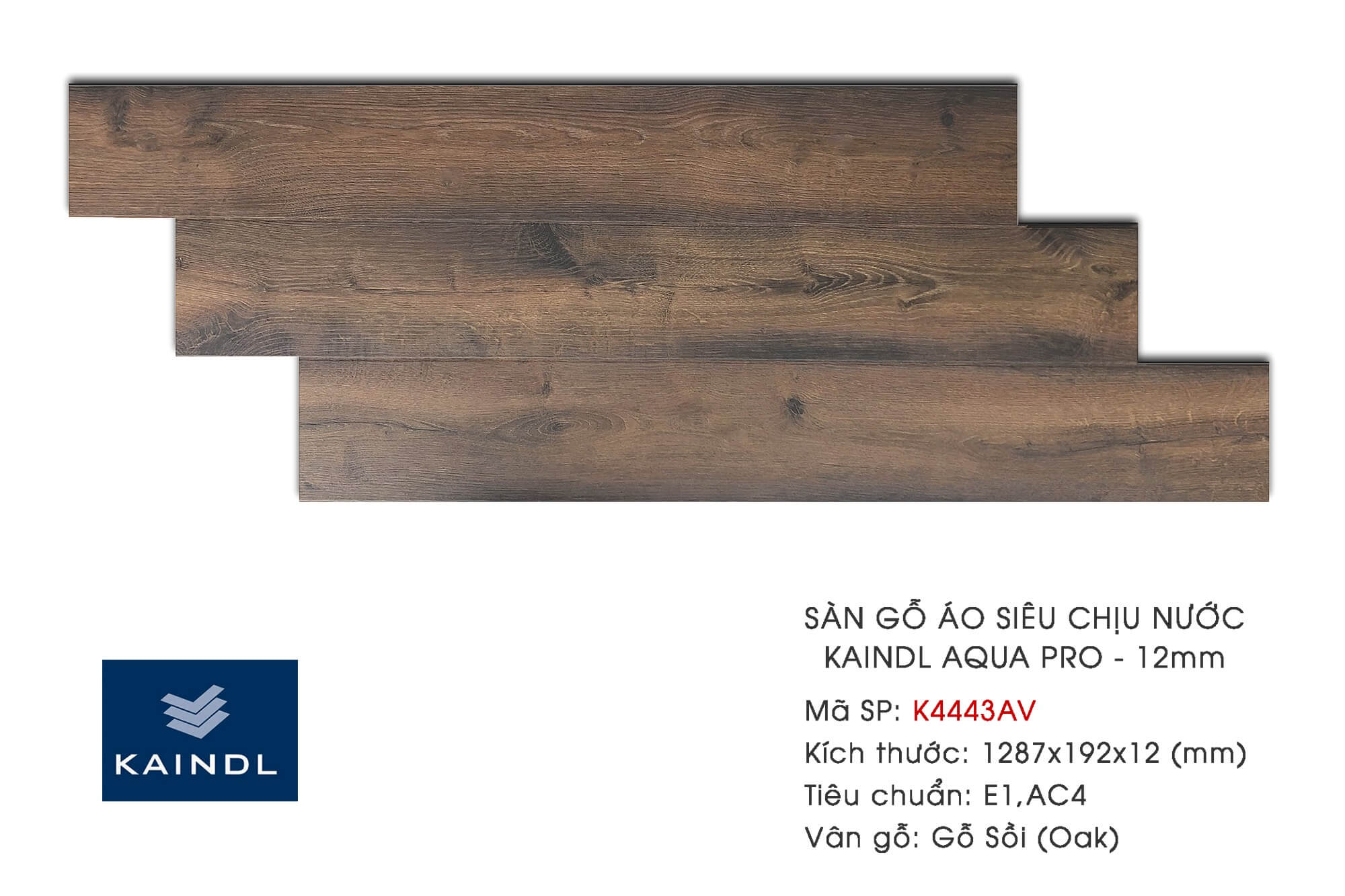 Sàn gỗ Kaindl Aqua Pro K4443AV 12mm
